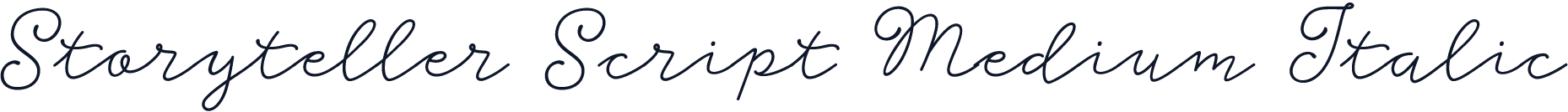 Storyteller Script Medium Italic
