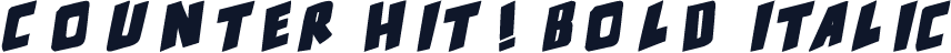 counter hit! Bold Italic