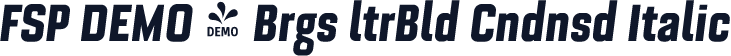FSP DEMO - Brgs ltrBld Cndnsd Italic