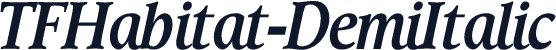 TFHabitat-DemiItalic