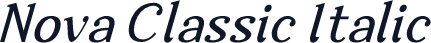 Nova Classic Italic