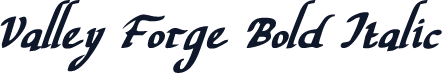 Valley Forge Bold Italic