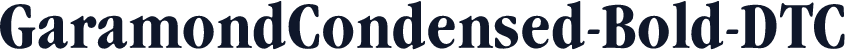 GaramondCondensed-Bold-DTC