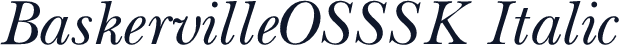 BaskervilleOSSSK Italic