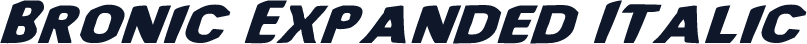 Bronic Expanded Italic