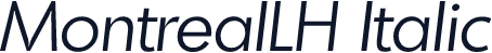 MontrealLH Italic