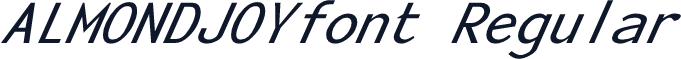 ALMONDJOYfont Regular