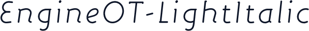 EngineOT-LightItalic
