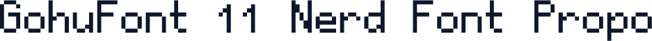 GohuFont 11 Nerd Font Propo