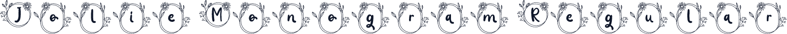 Jolie Monogram Regular