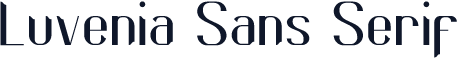 Luvenia Sans Serif