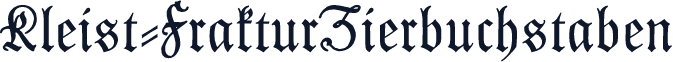 Kleist-FrakturZierbuchstaben