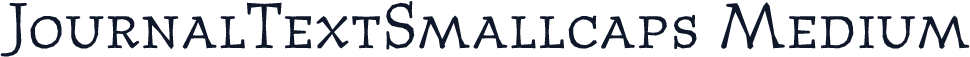 JournalTextSmallcaps Medium