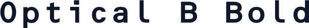 Optical B Bold