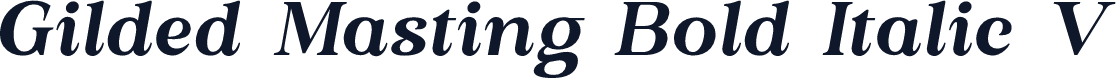 Gilded Masting Bold Italic V1