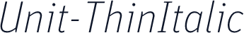 Unit-ThinItalic