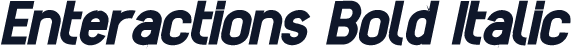 Enteractions Bold Italic