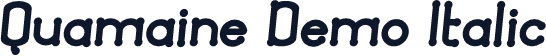 Quamaine Demo Italic