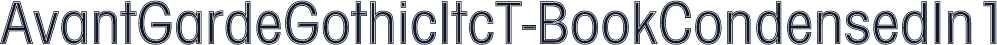 AvantGardeGothicItcT-BookCondensedIn1