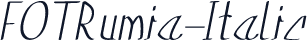 FOTRumia-Italic