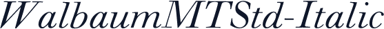 WalbaumMTStd-Italic