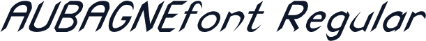 AUBAGNEfont Regular