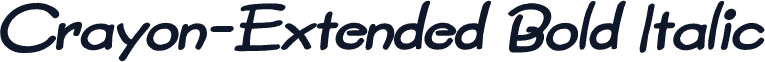 Crayon-Extended Bold Italic