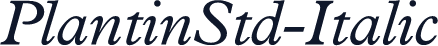 PlantinStd-Italic