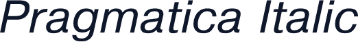 Pragmatica Italic