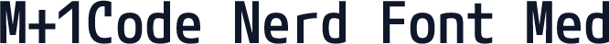 M+1Code Nerd Font Med