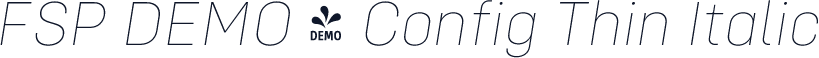 FSP DEMO - Config Thin Italic
