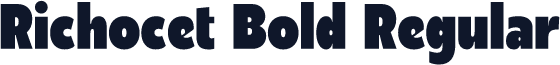 Richocet Bold Regular