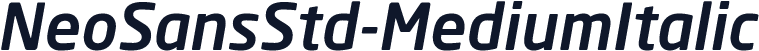 NeoSansStd-MediumItalic