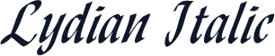 Lydian Italic