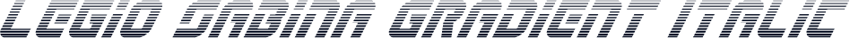 Legio Sabina Gradient Italic