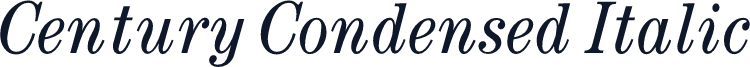 Century Condensed Italic