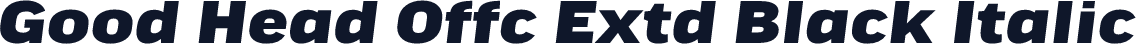 Good Head Offc Extd Black Italic