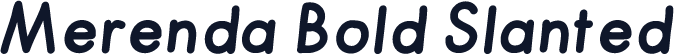 Merenda Bold Slanted