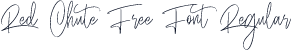 Red Chute Free Font Regular