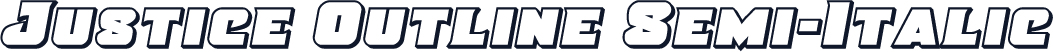 Justice Outline Semi-Italic