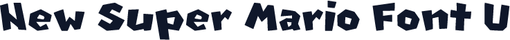 New Super Mario Font U