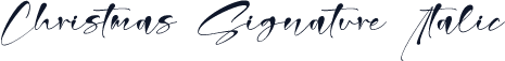 Christmas Signature Italic