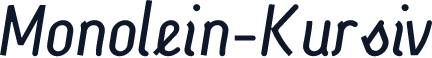 Monolein-Kursiv