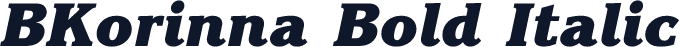 BKorinna Bold Italic