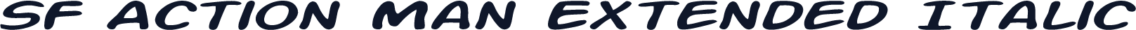SF Action Man Extended Italic