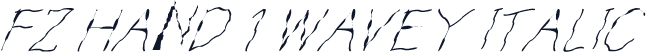 FZ HAND 1 WAVEY ITALIC