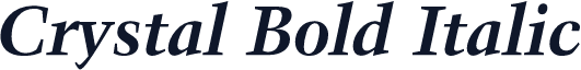 Crystal Bold Italic