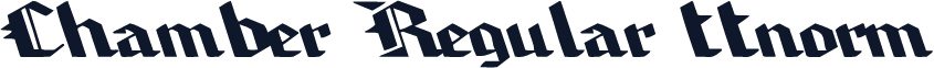 Chamber Regular ttnorm