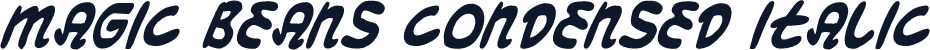 Magic Beans Condensed Italic
