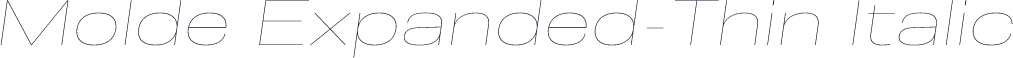 Molde Expanded-Thin Italic